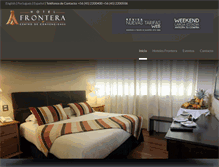 Tablet Screenshot of hotelfrontera.cl